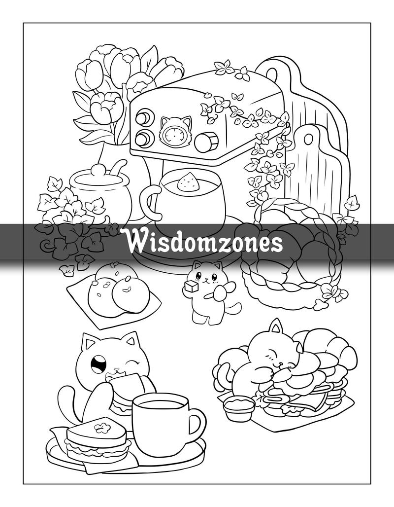 Tiny Kitty: Cute Little Cat Coloring Pages for Adults in a Magical World of Wonder - Perfect for Relaxation, Stress Relief and Fun (Artist Wisdom Stress Relaxation Series)